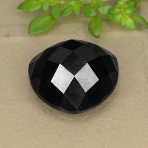 Spinello naturale nero da 11,01 ct, trillion, opaco