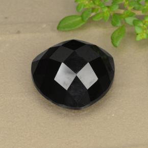 Spinello naturale nero da 10,90 ct, trillion, opaco