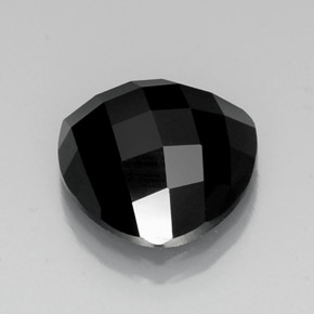 Spinello naturale nero da 10,85 ct, trillion, opaco