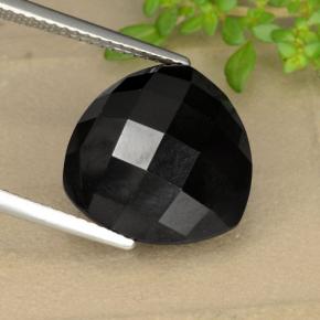 Spinello Nero naturale da 11.04 ct, Taglio trillion, Opaco