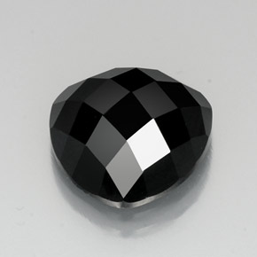 Spinello naturale nero da 11,40 ct, trillion, opaco
