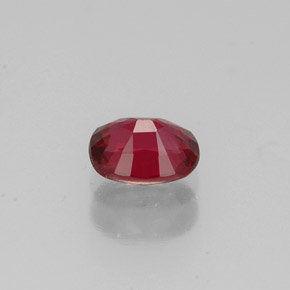Spinello naturale rosso da 0,56 ct, taglio ovale, VS-SI