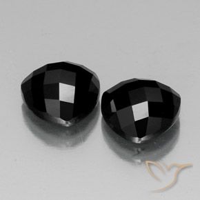 Gemme di Spinello Nero naturale da 8.96 ct, Taglio trillion, Opaco