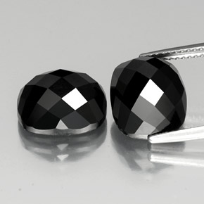Gemme di Spinello Nero naturale da 15.03 ct, Taglio a cuscino, Opaco