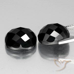 Gemme di Spinello Nero naturale da 14.50 ct, Cuscino, Opaco