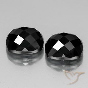 Gemme di Spinello Nero naturale da 14.75 ct, Cuscino, Opaco