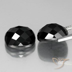 Gemme di Spinello Nero naturale da 14.75 ct, Cuscino, Opaco