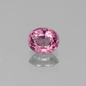Spinello naturale rosa da 0,56 ct, taglio ovale, VVS-VS
