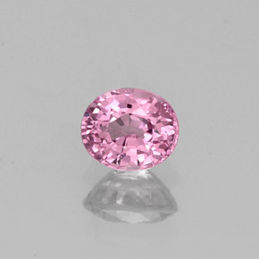 Spinello naturale rosa da 0,52 ct, taglio ovale, VVS-VS