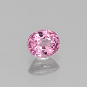 Spinello naturale rosa da 0,52 ct, taglio ovale, VVS-VS