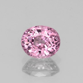Spinello naturale rosa da 0,98 ct, taglio ovale, VS-SI