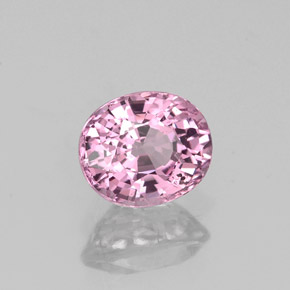 Spinello naturale rosa da 0,98 ct, taglio ovale, VS-SI