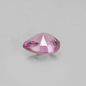 Spinello naturale rosa da 0,56 ct, taglio a pera, VS