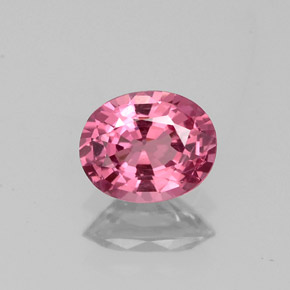 Spinello naturale rosa da 0,73 ct, taglio ovale, VS