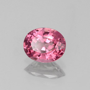 Spinello naturale rosa da 0,73 ct, taglio ovale, VS