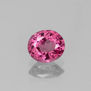 Spinello naturale rosa da 0,56 ct, taglio ovale, VVS-VS