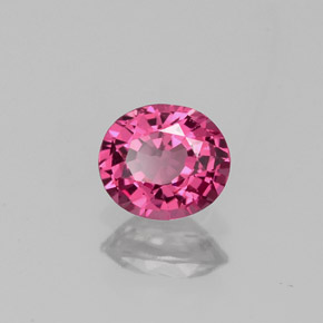 Spinello naturale rosa da 0,56 ct, taglio ovale, VVS-VS