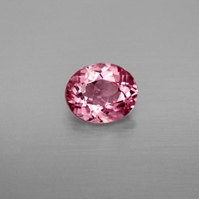 Spinello naturale rosa da 1,34 ct, taglio ovale, VS-SI