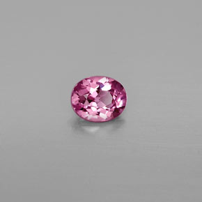 Spinello naturale rosa da 0,64 ct, taglio ovale, VVS