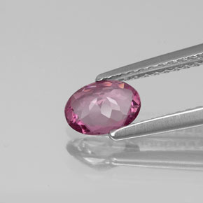 Spinello naturale rosa da 0,59 ct, taglio ovale, VVS-VS