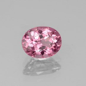Spinello naturale rosa da 1,34 ct, taglio ovale, VS