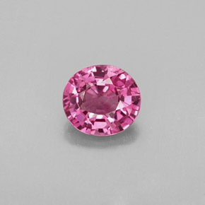 Spinello naturale rosa da 0,98 ct, taglio ovale, VVS-VS