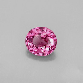Spinello naturale rosa da 0,98 ct, taglio ovale, VVS-VS