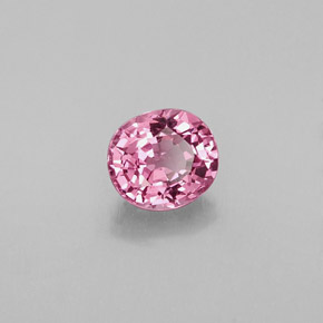 Spinello naturale rosa da 0,84 ct, taglio ovale, VVS-VS