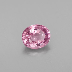 Spinello naturale rosa da 0,84 ct, taglio ovale, VS-SI