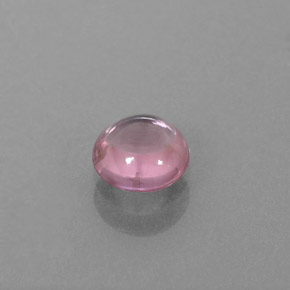 Spinello naturale rosa da 0,62 ct, taglio rotondo, trasparente