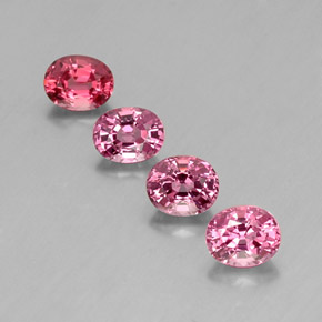 Spinello naturale rosa da  ct, taglio ovale, VVS-VS
