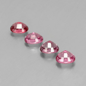 Spinello naturale rosa da  ct, taglio ovale, VVS-VS