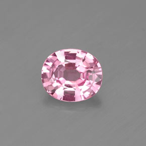 Spinello naturale rosa da 0,85 ct, taglio ovale, VS