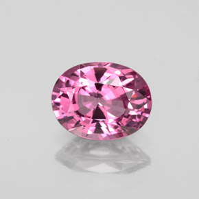 Spinello naturale rosa da 1,58 ct, taglio ovale, VVS-VS