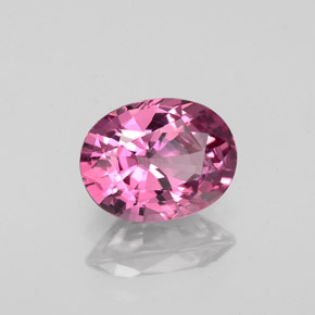 Spinello naturale rosa da 1,58 ct, taglio ovale, VVS-VS