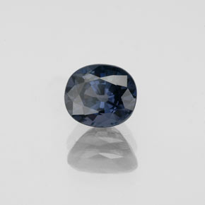 Spinello naturale blu da 1,06 ct, taglio ovale, VVS-VS