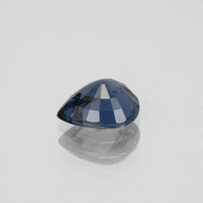 Spinello naturale blu da 1,49 ct, taglio a pera, VVS