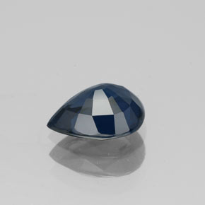 Spinello naturale blu da 1,17 ct, taglio a pera, VVS