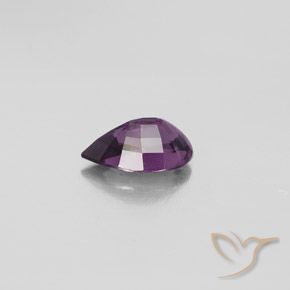 Spinello Viola scuro naturale da 1.27 ct, Forma a pera, VVS-VS