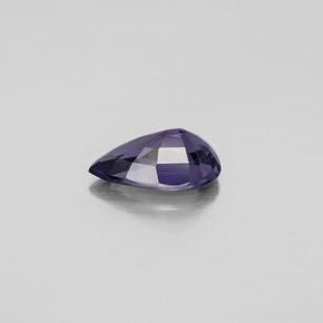 Spinello naturale blu da 1,36 ct, taglio a pera, VVS