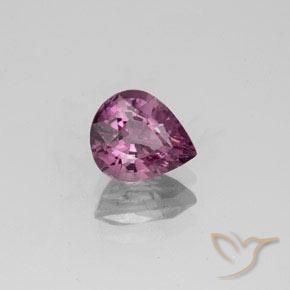 Spinello Viola scuro naturale da 1.09 ct, Forma a pera, VVS