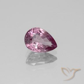 Spinello Viola chiaro naturale da 1.06 ct, Forma a pera, VVS-VS