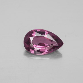 Spinello naturale rosa da 1,26 ct, taglio a pera, VVS