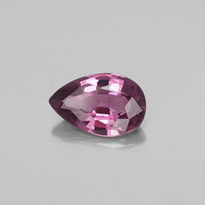 Spinello naturale rosa da 1,26 ct, taglio a pera, VVS