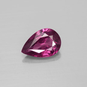 Spinello naturale rosa da 1,19 ct, taglio a pera, VS