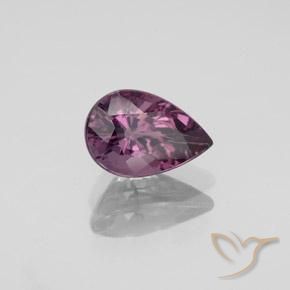 Spinello Viola scuro naturale da 1.36 ct, Forma a pera, VS