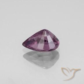 Spinello Viola scuro naturale da 1.36 ct, Forma a pera, VS