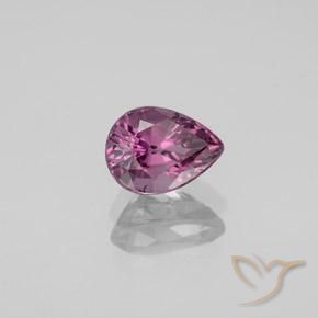 Spinello Viola scuro naturale da 1.06 ct, Forma a pera, VVS