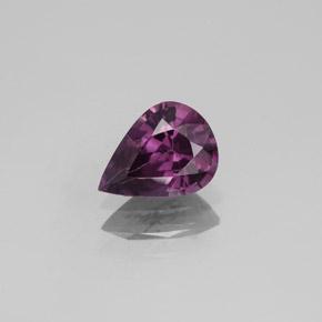 Spinello naturale porpora da 1,07 ct, taglio a pera, VVS-VS