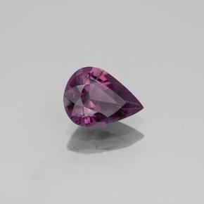 Spinello naturale porpora da 1,07 ct, taglio a pera, VVS-VS